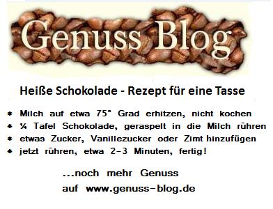 Heisse-Schokolade-Rezept-Beispiel Rezept für eine heiße Schokolade - ideal als Druck