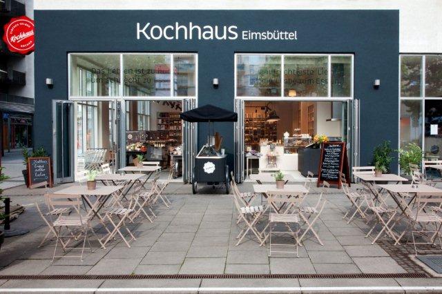 Kochhaus in Hamburg Eimsbuettel von Aussen 